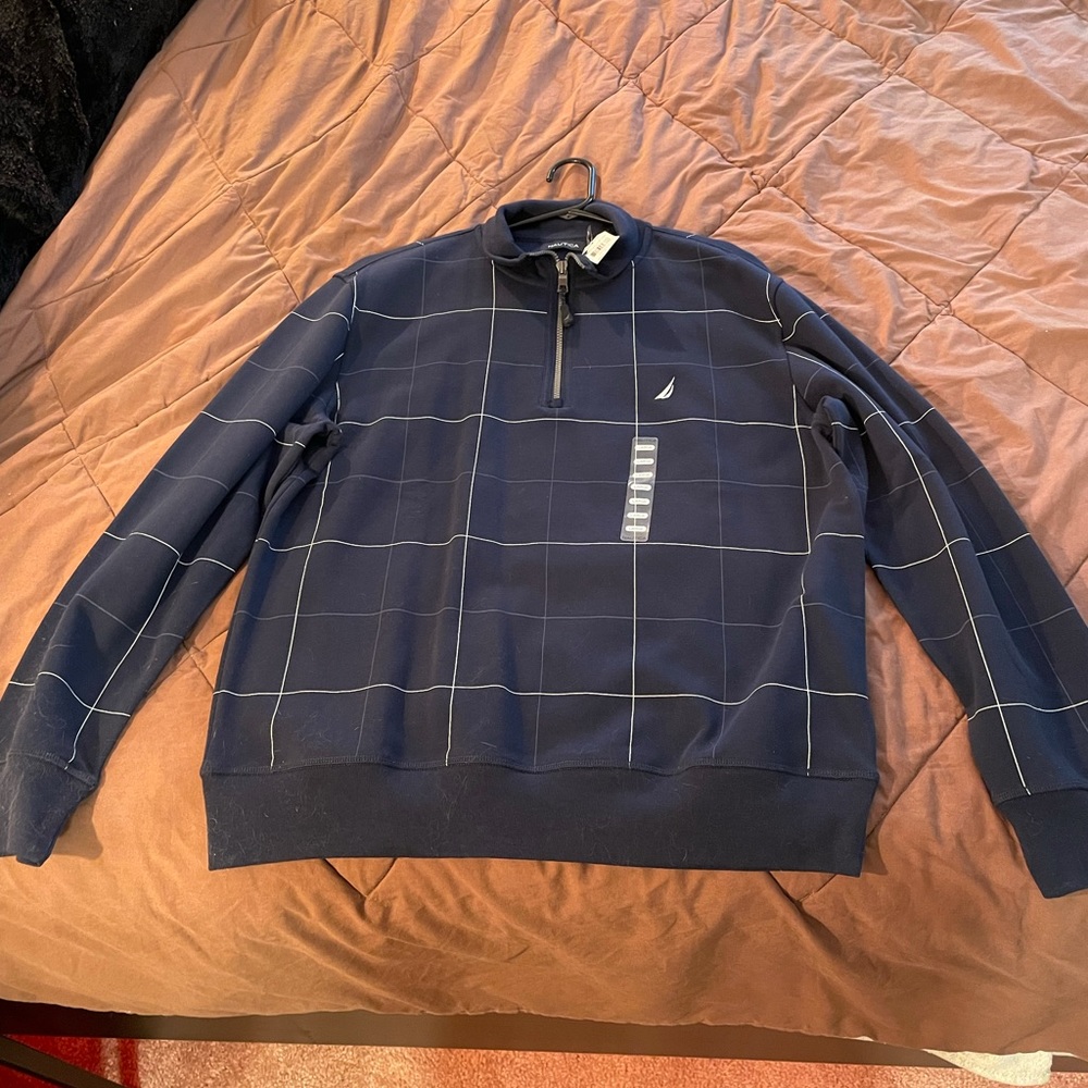Nautica 3/4 sweater. Never worn, tags on it. Originally $80.